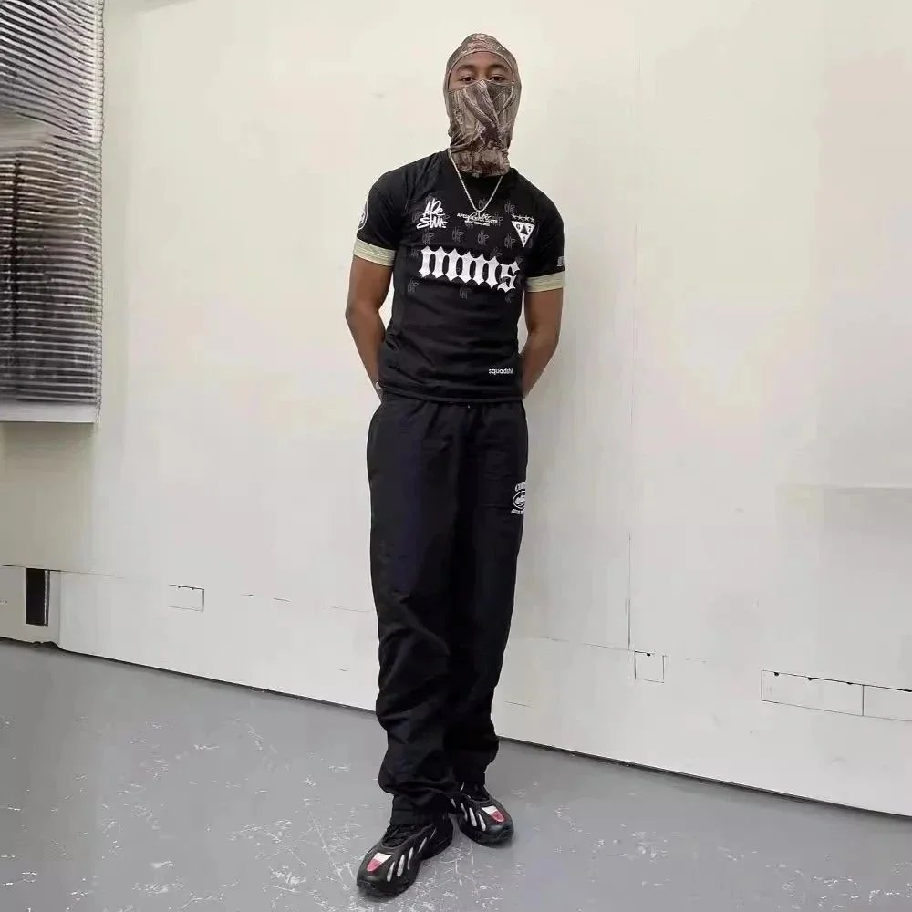 Apeshit球衣短袖T恤运动休闲刺绣标欧美明星jersey嘻哈说唱街头潮