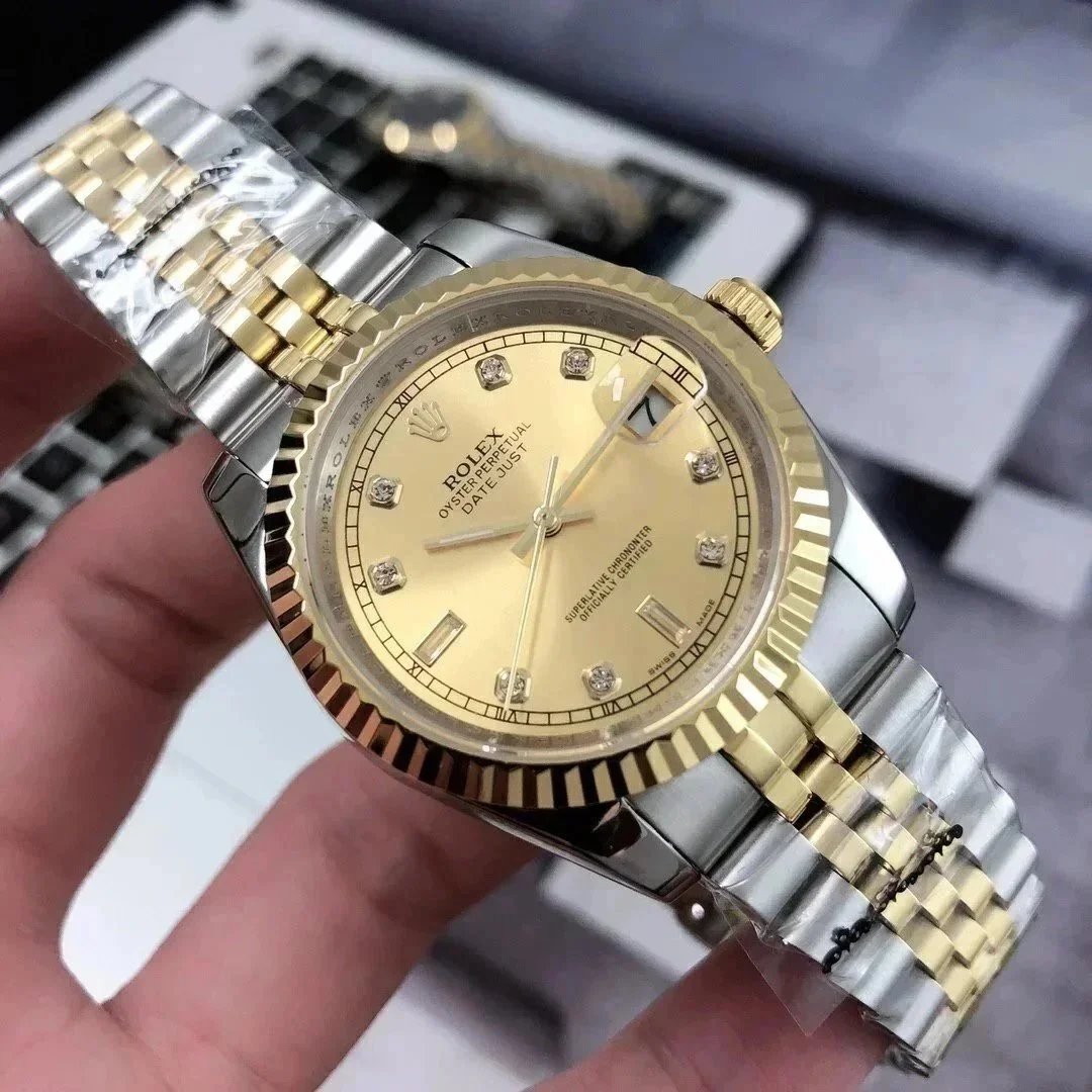 Rolex Datejust 41 - Champagne Diamond Dial & Bracelet Strap