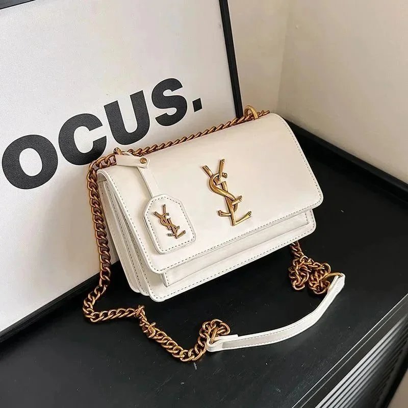 Interior Compartment Chain Shoulder Bag