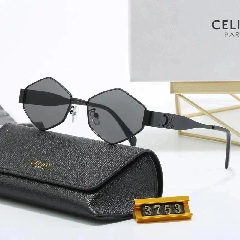 Vintage Metal Polygon Fashion Sunglasses