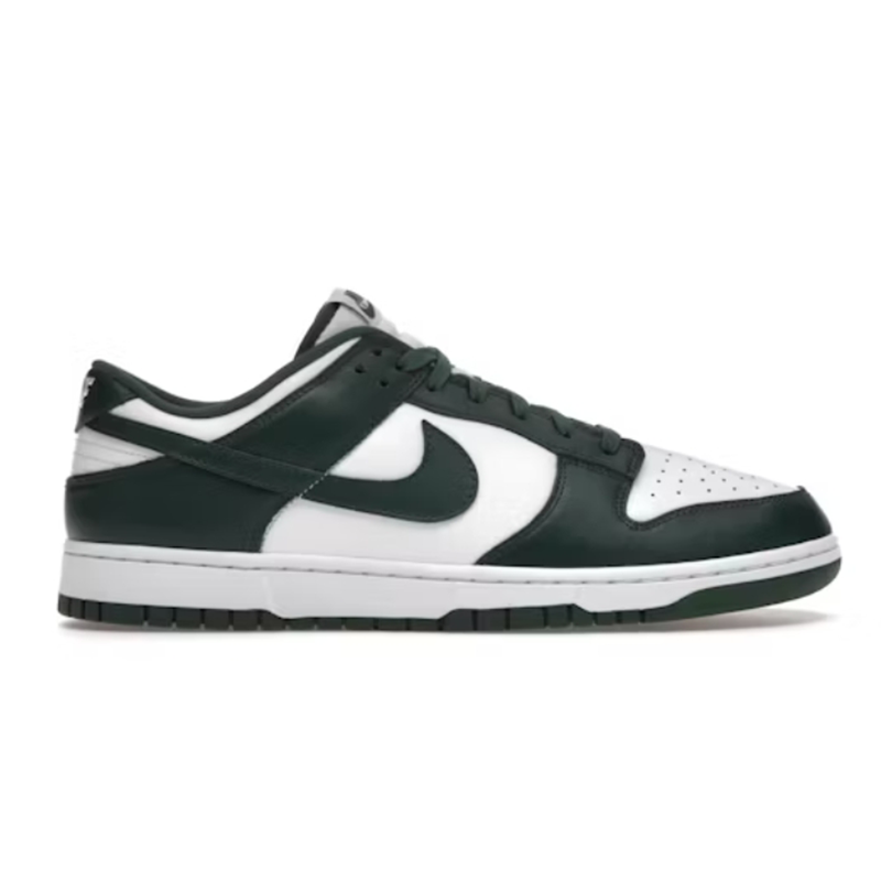Nike Size 8 Dunk Low Michigan State Green White