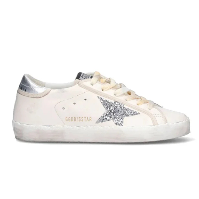 Super-Star White Silver Glitter Casual sneakers www.yupooz.com