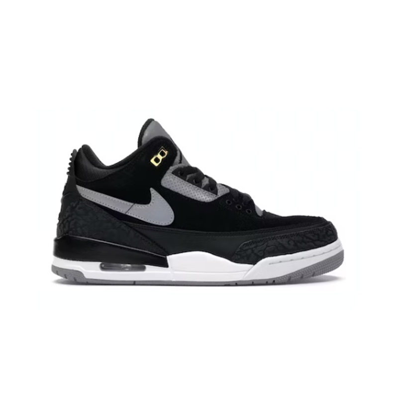 Jordan 3 Retro Tinker Black Cement Gold Men's