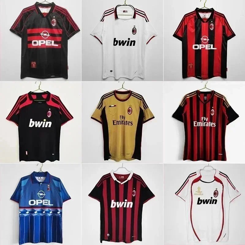 复古意甲AC米兰足球服国米尤文球衣拉齐奥训练球衣主客场复古版+852 6903 2661   TOP