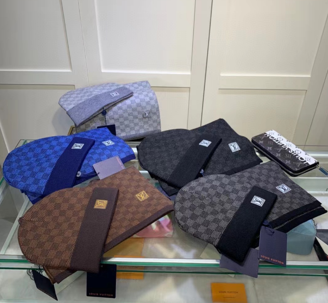 新款时尚潮流保暖帽子围巾-CY