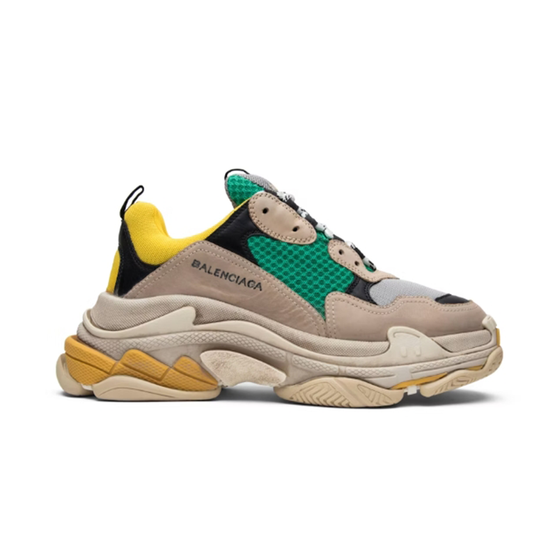 Balenciaga Wmns Triple S Sneaker 'Green Yellow' 2018