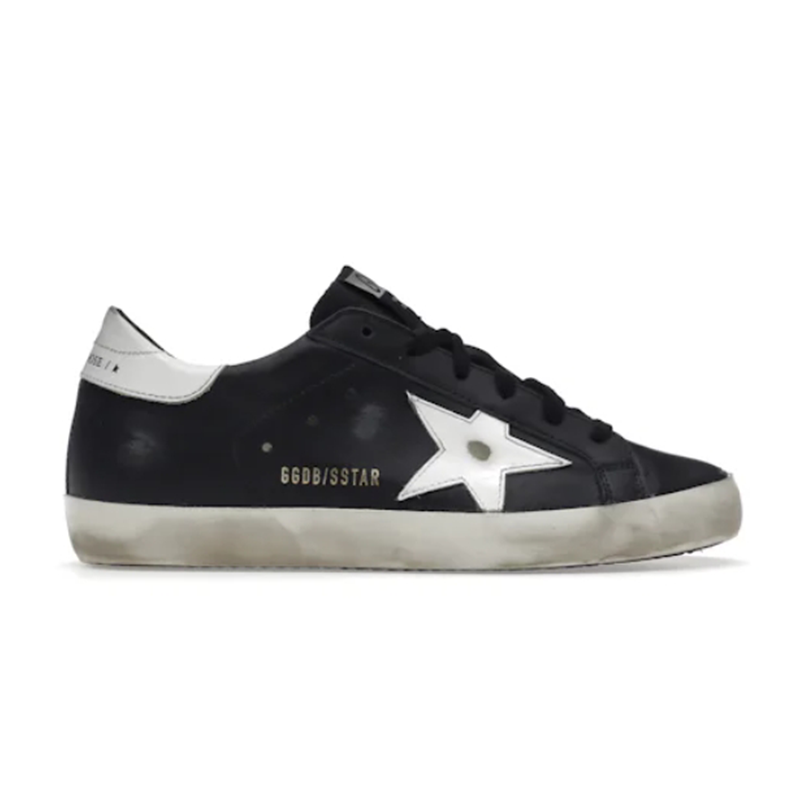 Super-Star Black White Leather Casual sneakers