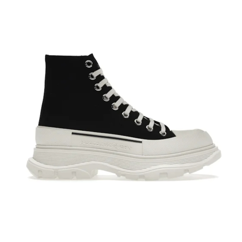 Al*xander M*Queen Tread Slick Lace Up BootBlack White Fashion sneakers www.yupooz.com