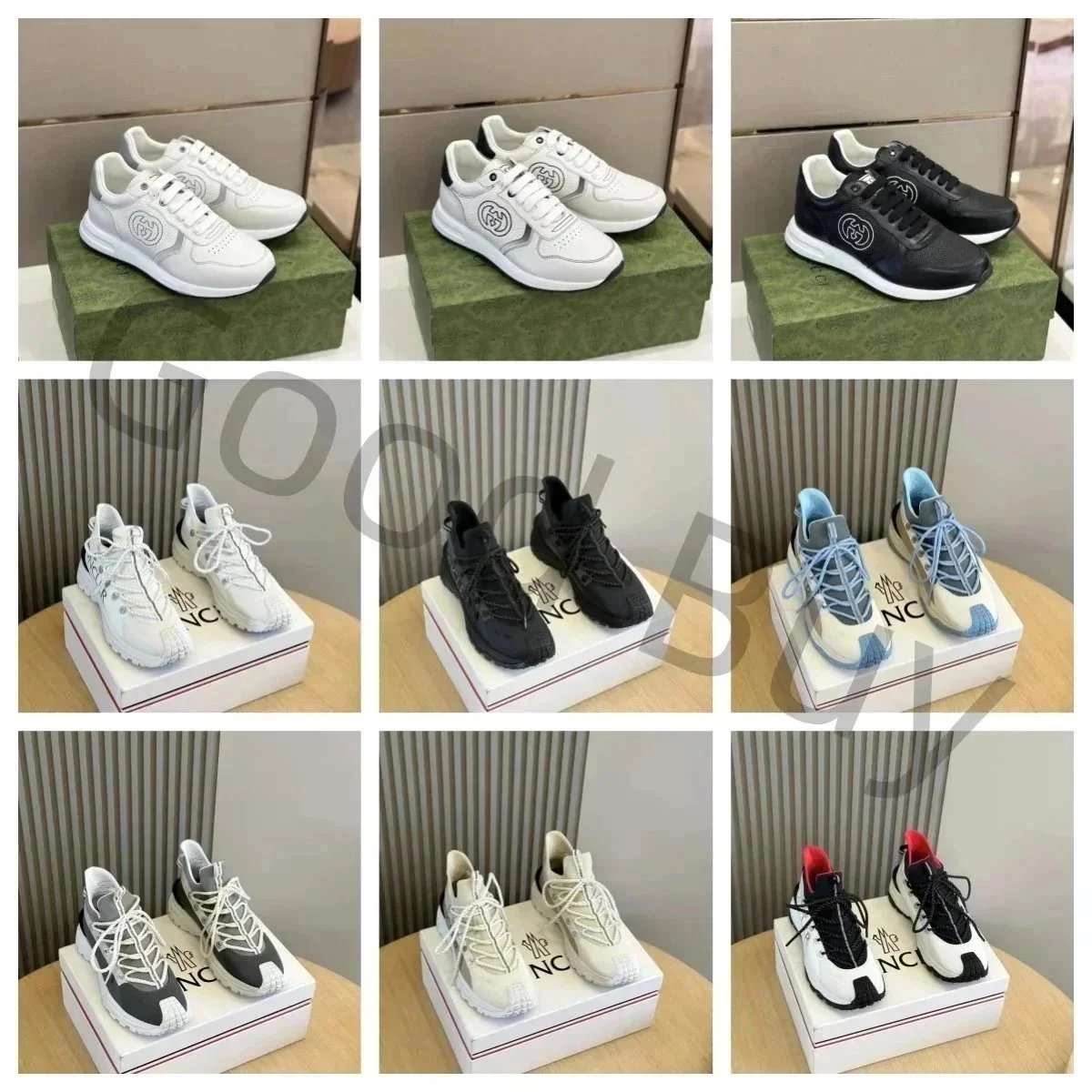 Gucci Interlocking G Logo Leather Sneakers