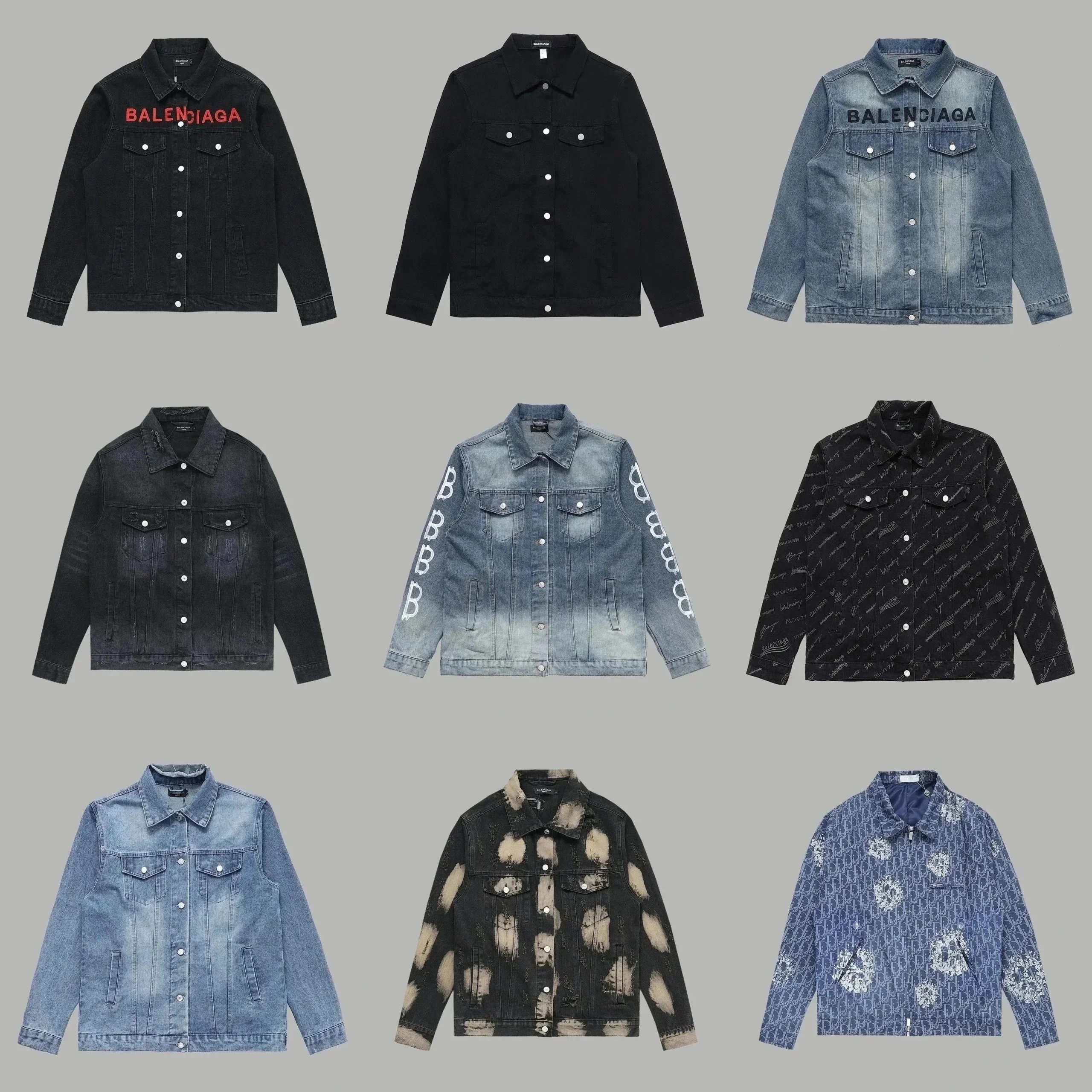 时尚潮流百搭牛仔夹克外套002YHH