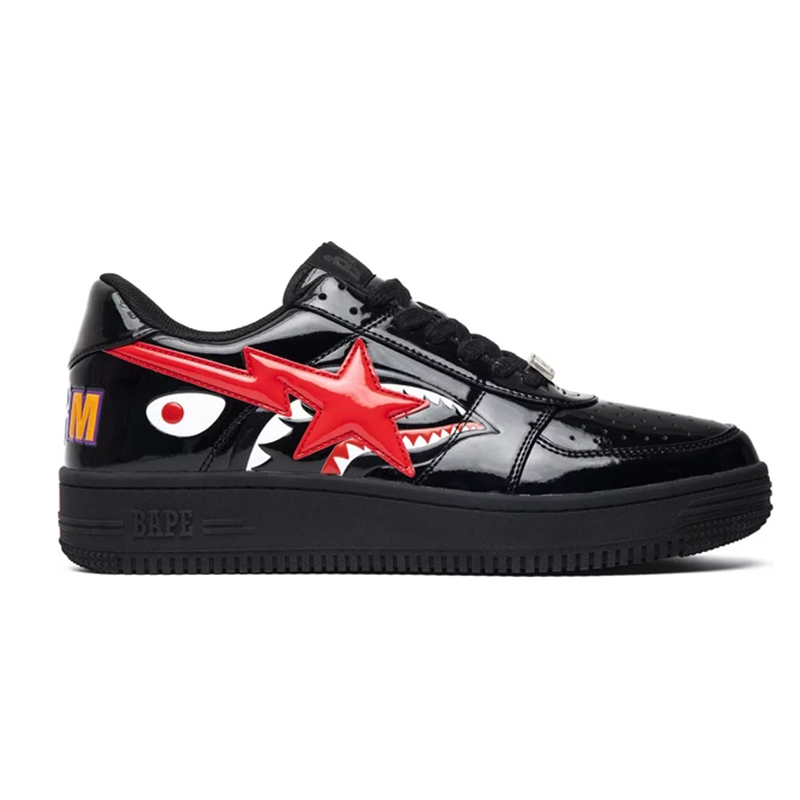 BAPE Bapesta Low M2 'Shark Face - Black'